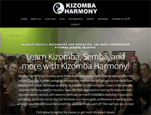 Tablet Screenshot of kizombaharmony.com